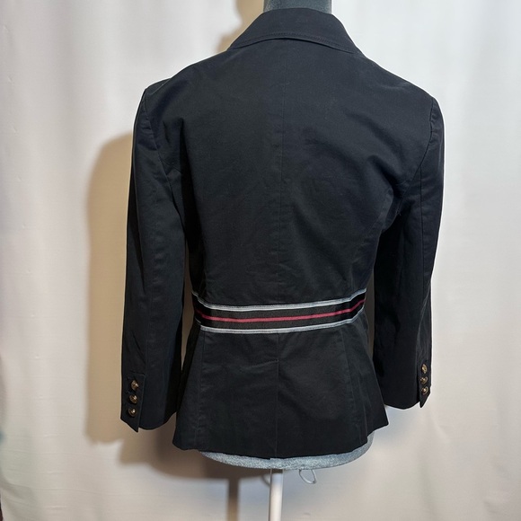 Antropología,Elevenses Black Blazer with Notched Lapels and Decorative Belt - Picture 2 of 9